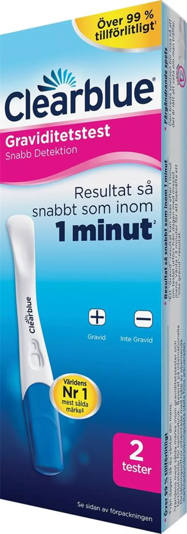 clearblue-graviditetstest-snabb-detektion (2) Clearblue Graviditetstest-Snabb Detektion 2st