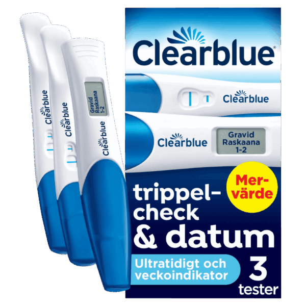 Clearblue Graviditetstest Trippelcheck & Datum