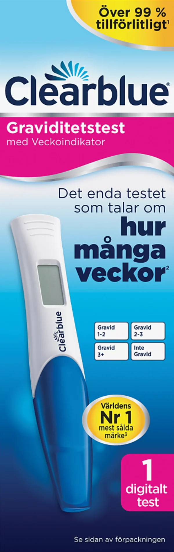 Clearblue Graviditetstest-Snabb Detektion 1st