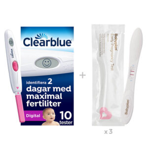 Bundle med Clearblue Digitalt Ägglossningstest + Babyplan Tidigt Gravtest Stav