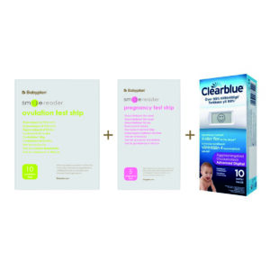 Paket med Clearblue Advanced Digital ägglossningstest 10 st + New Smile Reader