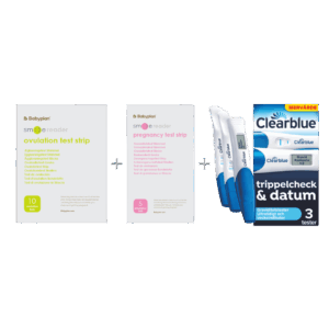 Bundle med Clearblue Triple Check + Nya SmileReader testset