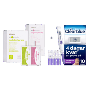 Bundle med Clearblue Advanced Digital ägglossningstest (10 st) + Nya SmileReader testset