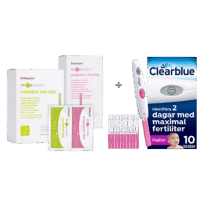 Bundle med Clearblue ägglossningstest + Nya Smile Reader testset