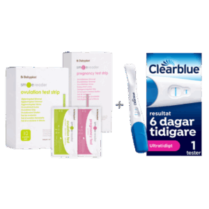 Bundle med Clearblue Tidigt graviditetstest (1 st) + Nya SmileReader testset