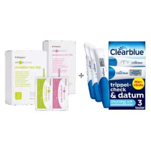 Bundle med Clearblue Triple Check + Nya SmileReader testset