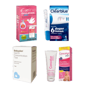 Eveline Smart Fertilitetssystem, Clearblue Ultratidigt Avancerat, Babyplan Spermatest & Conceive Plus 75ml – Komplett Startpaket för Er Fertilitet
