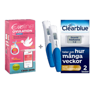 Eveline Smart Fertilitetssystem och 2 st Clearblue Digital Graviditetstest med Veckoindikator