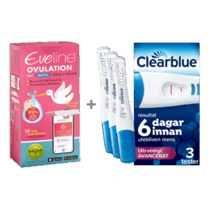 Eveline Smart Fertilitetssystem och Clearblue Ultratidigt Avancerat Graviditetstest 3 st
